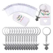 Angel Keychain with for Key Rings Chain Yarn Bags Thank You Pendant for Child Sh
