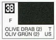 Lacquer Based Flat Olive Drab 10ml Bottle (6/Bx)