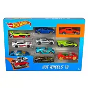 Random Mattel Hot Wheels 10 Pack Kids Model Diecast Car Random Vehicles Assorted