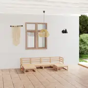 6 Piece Garden Lounge Set Solid Pinewood vidaXL