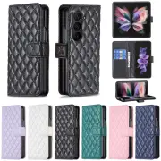For Samsung Galaxy Z Fold 6/5/4 Leather Flip Card Wallet Case Shockproof Cover