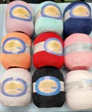 RUSTICA ECLAT Omega - 100% Non-Mercerized Cotton Thread93% cotton and 7% Metalic