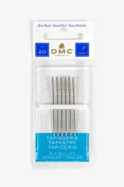 DMC 1767-20 Tapestry Hand Needles 6-Pack Size 20