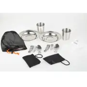 10Pcs Camping Cutlery Kit Lightweight Tableware Includes Spoon Fork Knife%