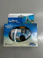 Agfa LeBox Waterproof Single Use Camera | 27 Exposures (New) Free P+P