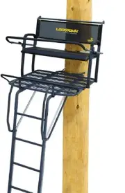 Rivers Edge Lockdown 21' 2Man 3rd Ladder Tree Stand Flip-Out Footrest Ladder