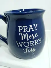 PRAY MORE MUG. PRAY MORE COFFEE MUG. WORRY LESS DECO MUG. B380