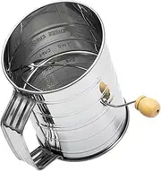 Stainless Steel Flour Sifter Cup Fine Mesh Strainer for Baking Powder Strainer for Kitchen Flour Sifter for Biscuits Bread