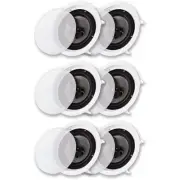 Acoustic Audio CS-IC83 Flush Mount In Ceiling Speakers with 8" Woofers 3 Pair