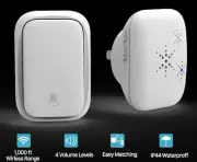 Wireless Doorbell Smart Home No Batteries Waterproof Outside Switch Button Tool