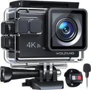 Action Camera 4K 20MP GA100, Waterproof 40M Underwater Camera for Snorkeling,...