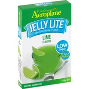 Aeroplane Jelly Lite Lime Flavour Low Calorie Jelly Crystals 2x9g