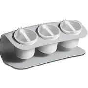 Household Seasoning Box With Lid, Kitchen Utensils, Seasoning Jar, Salted Sugar Storage Box Set (1 Piece,gray )