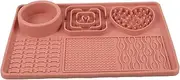 PERSELOSO Licking Mat for Dogs Slow Feeding Lick Pad with Suction Cup Textured Design to Aid Digestion and Prevent Easy to Clean for Puppies and Dogs