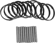 PLAFOPE 10 Set Electric Wrench Apron Wrench Retainer Rings Impact Wrench Parts Pneumatic Wrench Parts 1/2 Inch Wrench Replacement Parts 1/2 Inch Wrench Parts Electric Wrench Parts Leather