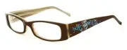 Calabria Vivid 672 Designer Reading Glasses in Brown ; +0.75