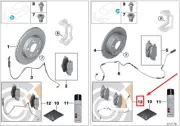 MINI COUNTRYMAN R60 Rear Brake Pads Set 34212444446 2444446 NEW GENUINE