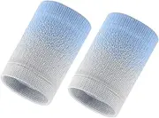 2PCS Sports Wristbands 10 * 8cm Wristbands Elastic Athletic Wrist Bands, Sweat Wrist Sweatbands Nylon Wrist Bands Sweat for Gym Basketball Tennis Running Exercise Moisture Wicking