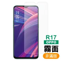 在飛比找momo購物網優惠-OPPO R17 霧面磨砂9H玻璃鋼化膜手機保護貼(OPPO