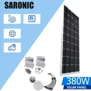 380W Solar Panels Kit 380 Watt 12V Mono Portable Home Caravan Camping Charging