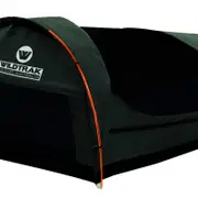 Wildtrak 420GSM Double 210x145cm Trakker Swag w/ Bag - Grey/Black