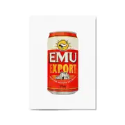 Emu Export Beer Painting Gift Man Cave Wall Art