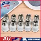 New 10Pcs E12 To E14 Adapter Bulb Base Adapter Flame Retardant for Home Use (Whi