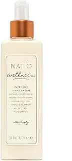Natio Australia Wellness Intensive Hand Cream 260ml - Softening Hand Cream for Age Spots & Hard Working Hands - Pomegranate & Mandarin - Made in Australia