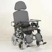 MSXBMSY Electric Wheelchair, Old People Disabled People With Toilet Full Lie High Back Hook Wheelchair, Lightweight Folding Aluminum Alloy, High-end