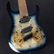 Ibanez RGMS7PB-CBS (Cosmic Blue Starburst) 7-String Electric Guitar with Gig Bag