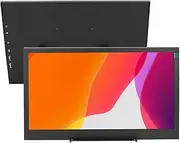 13.3 Inch IPS Display, 1920x1080 Resolution HDR Portable Screen with Dual Type C Ports, 178° Viewing Portable Monitor Second Monitor for Laptop PC, Gaming, Aluminum Alloy Body