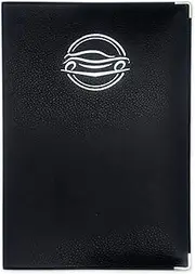 Nemau - Friendly Document Holder and Vehicle Documents - Supplied with Two Constats - Made in France - Robust & Compact - Model Faux Leather Black
