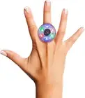 Disco Ring Light-Up LED Glowing Plastic Party Accessory Color Changing