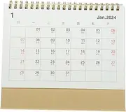 KICHOUSE Decorative Standing Desk Calendar Spiral Binding Monthly Planner for Office and Home Calendar