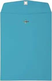 JAM PAPER 9 x 12 Colored Envelopes with Clasp Closure - Blue - Bulk 500/Pack