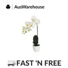 Lotus 55cm White Orchid Artificial Plant