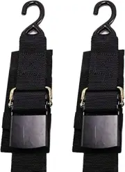 Durable 48-inch Boat Transom Straps with Scratch-Proof Buckle Covers, 2 Pack