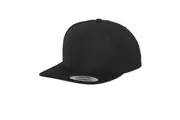 Flexfit Mens Classic Snapback Cap (Black/Black) (One Size)