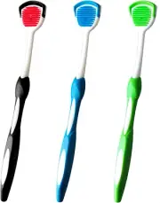 Tongue Brush, Tongue Scraper, Tongue Cleaner Helps Fight Bad Breath, 3 Tongue Sc