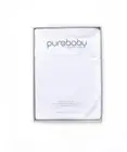 NEW Purebaby Bassinet Sheet Set White Jersey Flat & Fitted Sheet