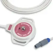 For Edan F9 Fetal Monitor US Probe 6pin TPU Cable Double Slot MS3-109301(B) 2.5M