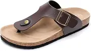 [WTW] Men's Gizeh Thong Footbed Flat Flip-Flops Cork Sandals