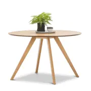 Milari 120cm Round Natural Ash Wood Dining Table