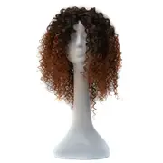 Women Short Curly Gradient Light Wig