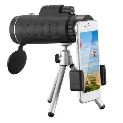 40x40 HD Optical Monocular Telescope w/ FMC Lens Low Light Vision Scope Phone...