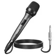 Professional Vocal Microphone for Singing, Dynamic Handheld Wired Karaoke Mic...
