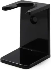 EDWIN JAGGER Ebony Plastic Large Neck Shaving Brush Drip Stand NEW
