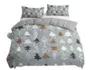 Christmas Ultra Soft Quilt Doona Cover Set King Xmas Gift