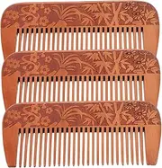 Mikinona Wooden Comb Set for Men Women Travel Detangler Hairdressing Anti-static