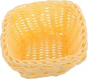 TOGEVAL Woven Basket for Storage Handwoven Mini Sundries Holder Versatile Organizer for Home Office Kindergarten Use Stackable Design